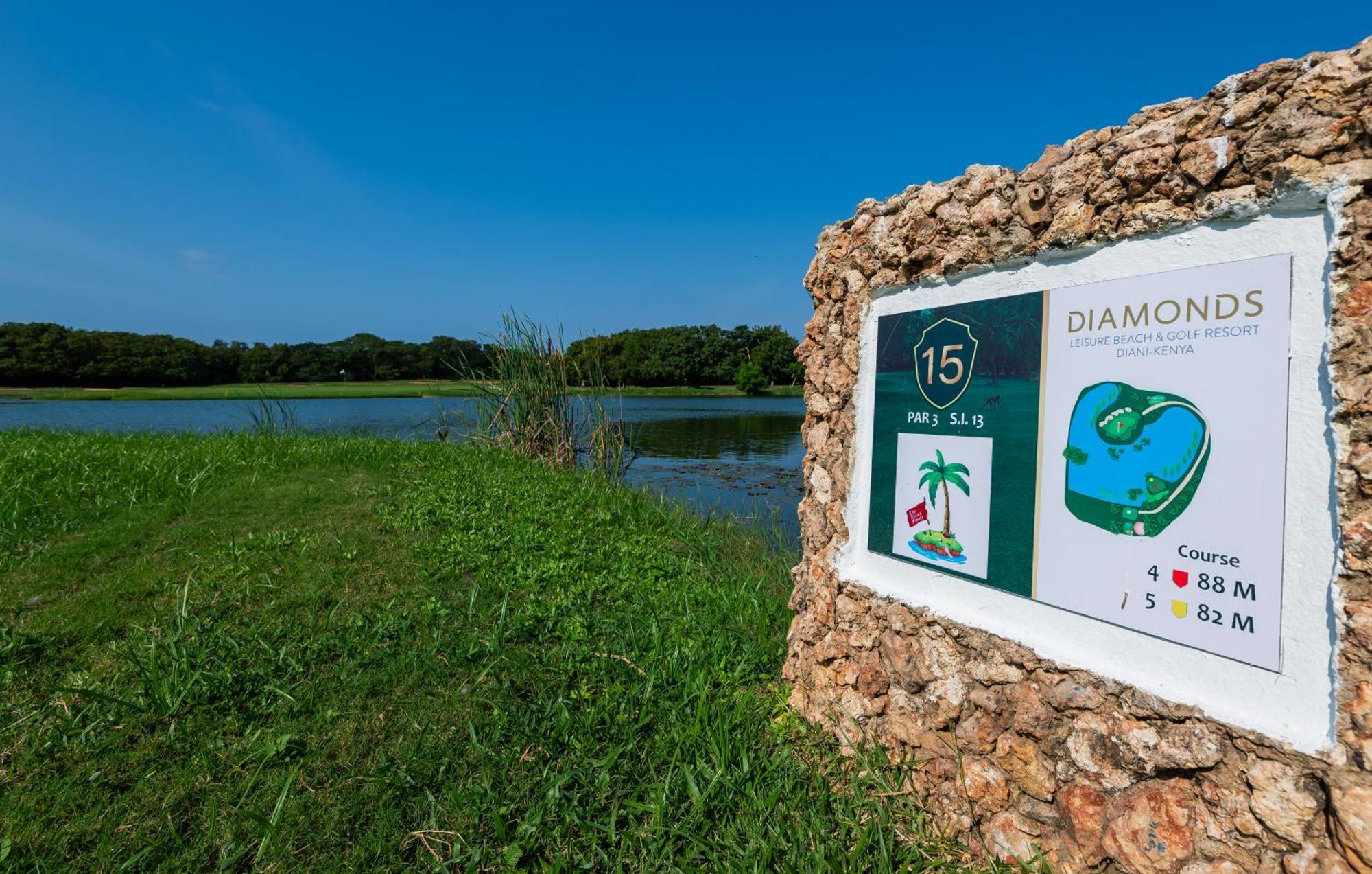 Diamonds Leisure Beach & Golf Resort Diani Beach Εξωτερικό φωτογραφία Golf course sign